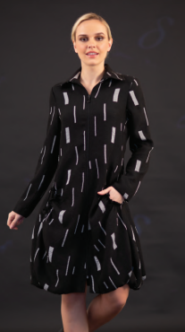 Yarn Dyed Jacquard Bubble Coat