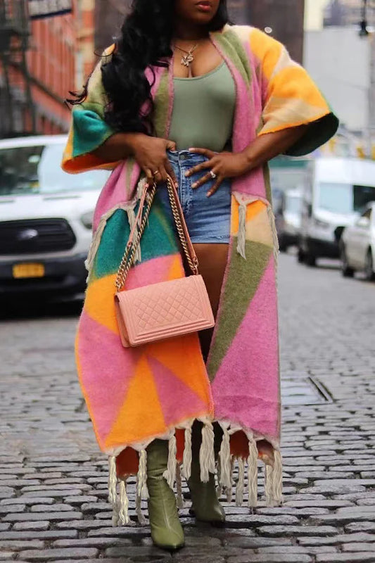 Long Fleece Sweater Coat