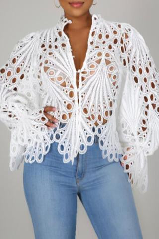 Lace Long Sleeve Top