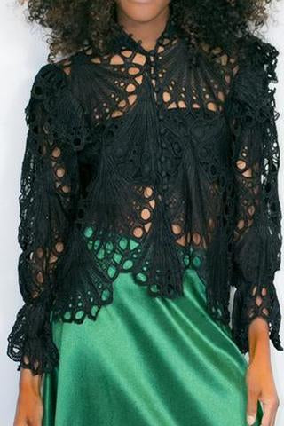 Lace Long Sleeve Top